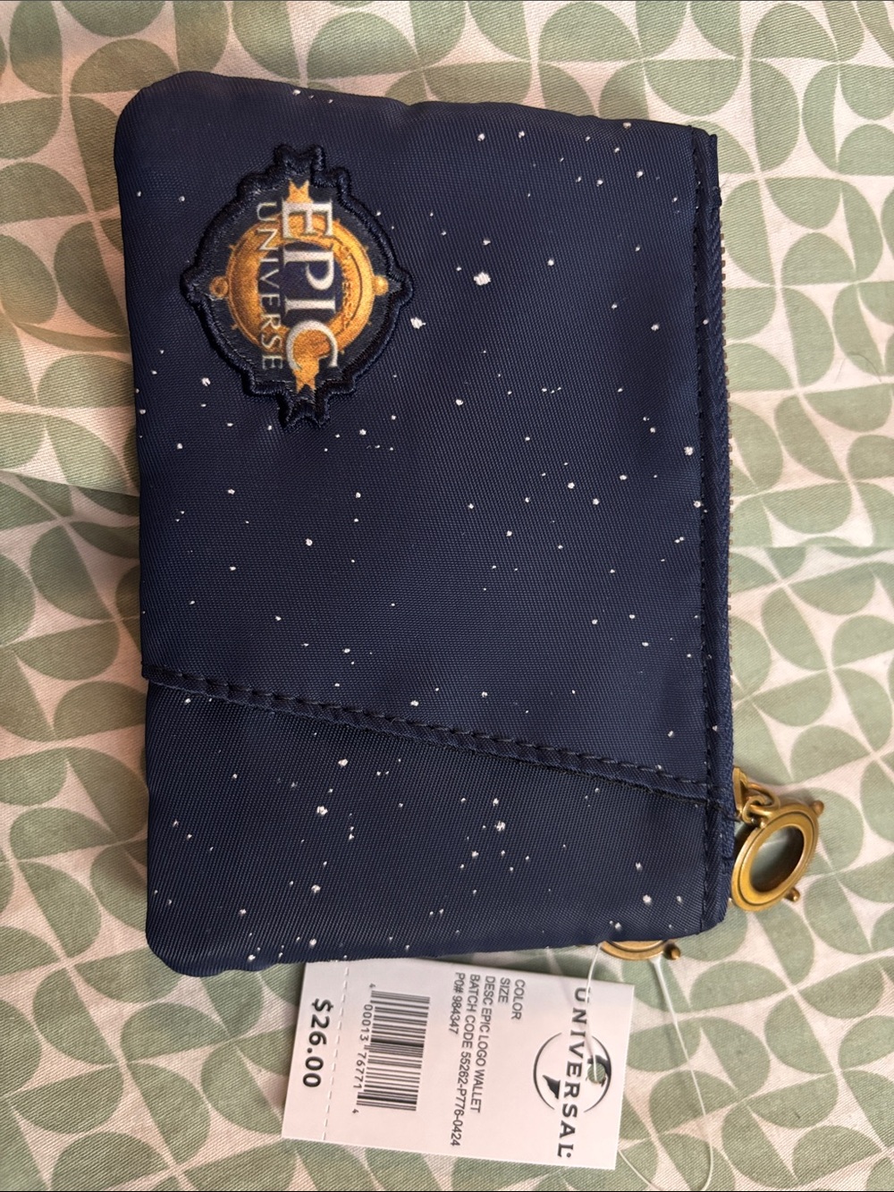 Epic Universe Universal Studios Mini Stars Themed Wallet - NWT